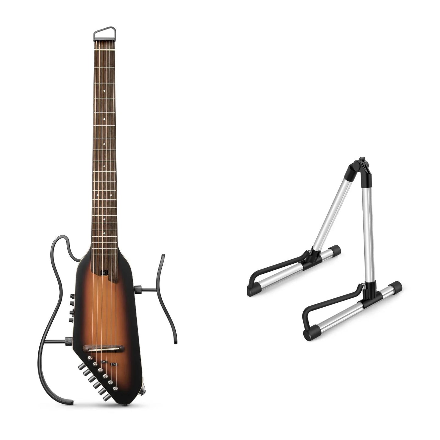 HUSH™ I PRO Acoustic-Electric Travel Guitar Kit with Sound Effects