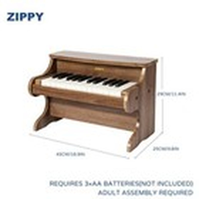 Kids Piano Keyboard, 25 Keys Digital Piano for Kids, Mini Music Walnut