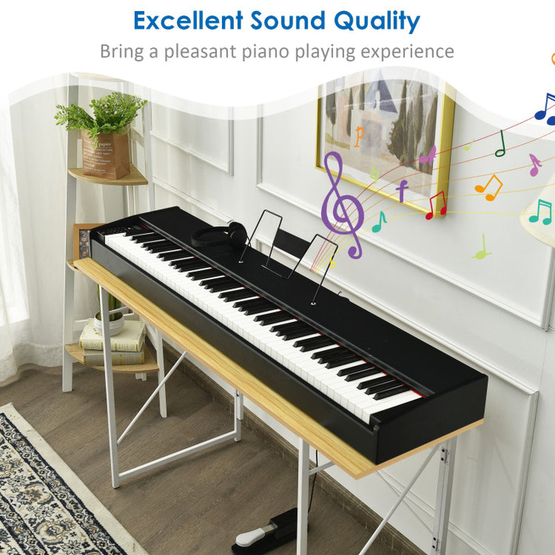 88-Key Full Size Digital Piano Weighted Keyboard with Sustain Pedal