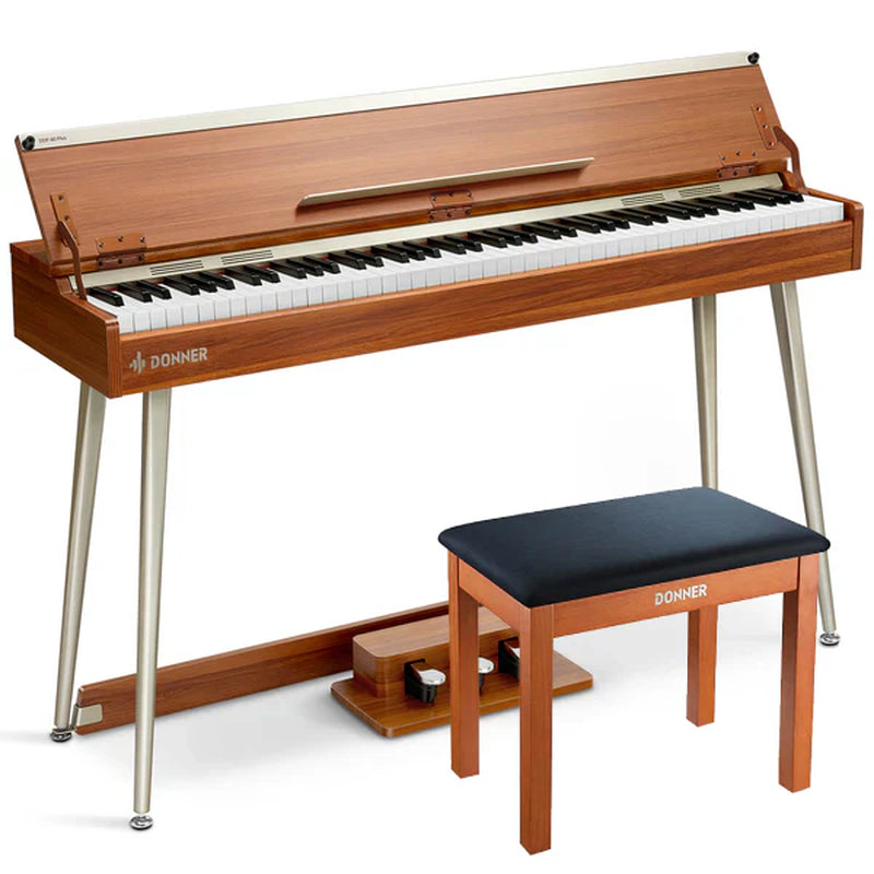 DDP-80 plus 88 Key Weighted Wooden Upright Digital Piano with Semi-Open Cover