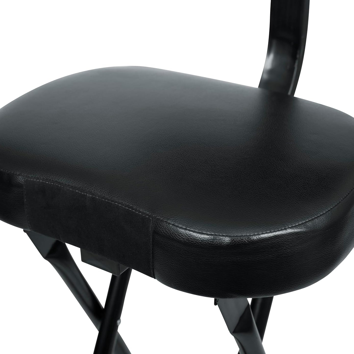Guitar Seating with Padded Cushion; Ergonomic Backrest and Fold Out with Stand; Holds Both Acoustic and Electric Guitars (GFW-GTR-SEAT)