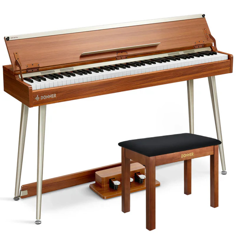 DDP-80 plus 88 Key Weighted Wooden Upright Digital Piano with Semi-Open Cover
