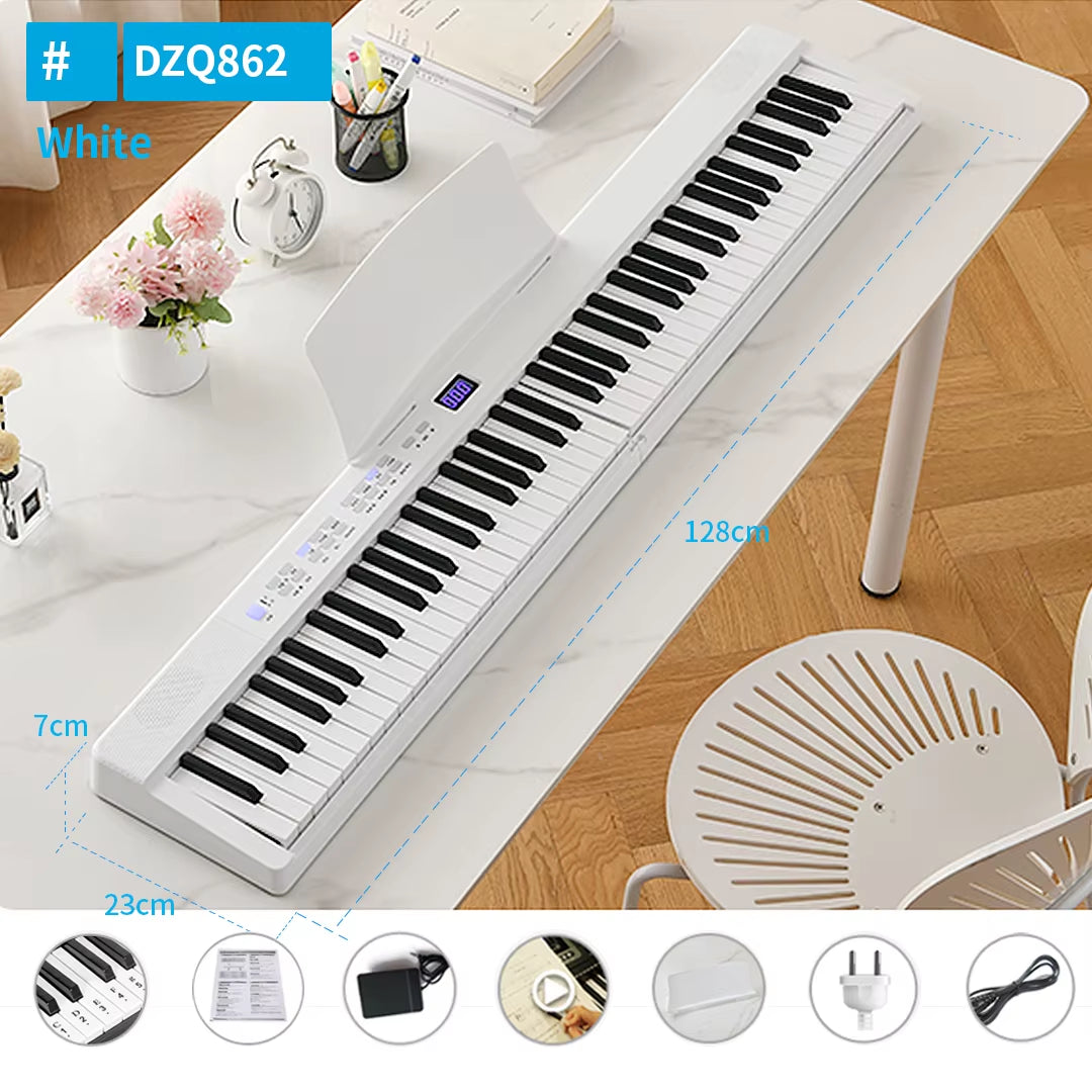 Foldable Musical Keyboard Professional Midi Controller Electronic Piano Music Synthesizer Digital 88 Keys Organ Instruments