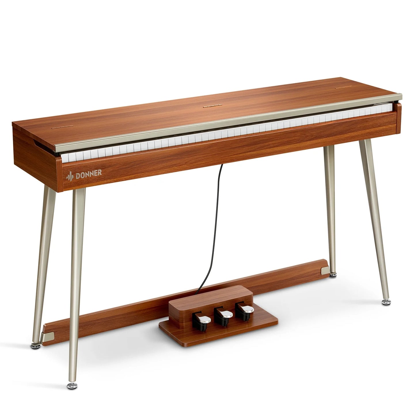 DDP-80 plus 88 Key Weighted Wooden Upright Digital Piano with Semi-Open Cover