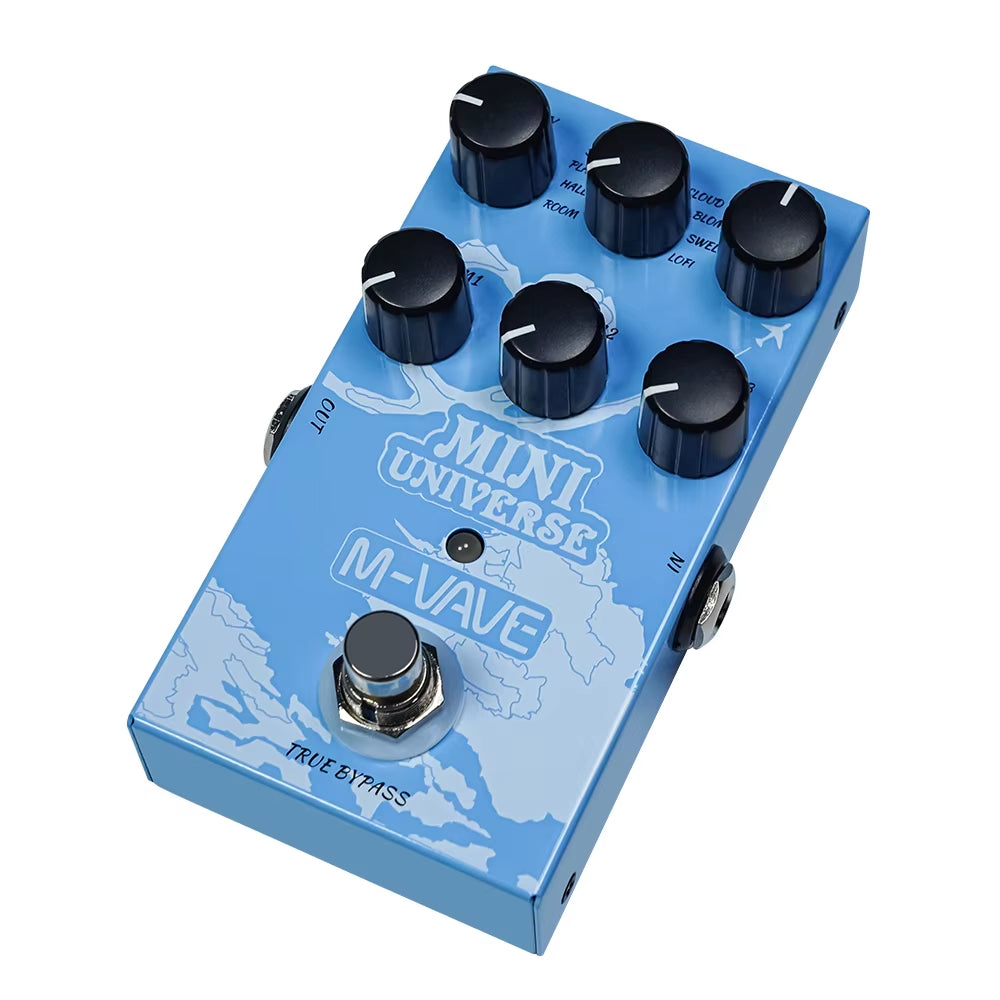 M-Vave Mini Universe Digital Reverb Pedal 9 Reverb Effects Room/Shimmer/Lofi/Spring Reveb Effect Pedals Guitar Pedal