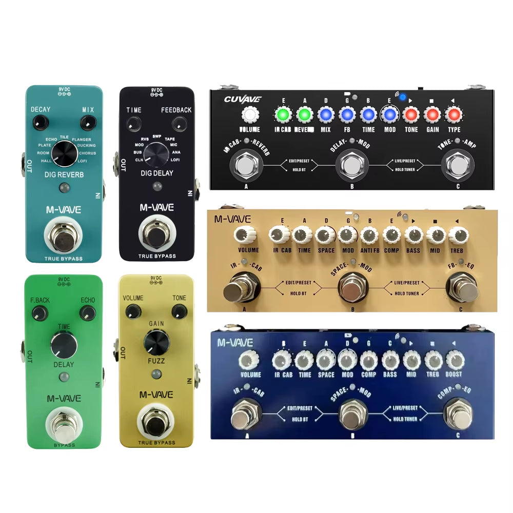 Cube Baby for Electric Guitar/Bass/Acoustic Guitar,Dig Series Reverb Delay Effect Pedal True Bypass Pedal