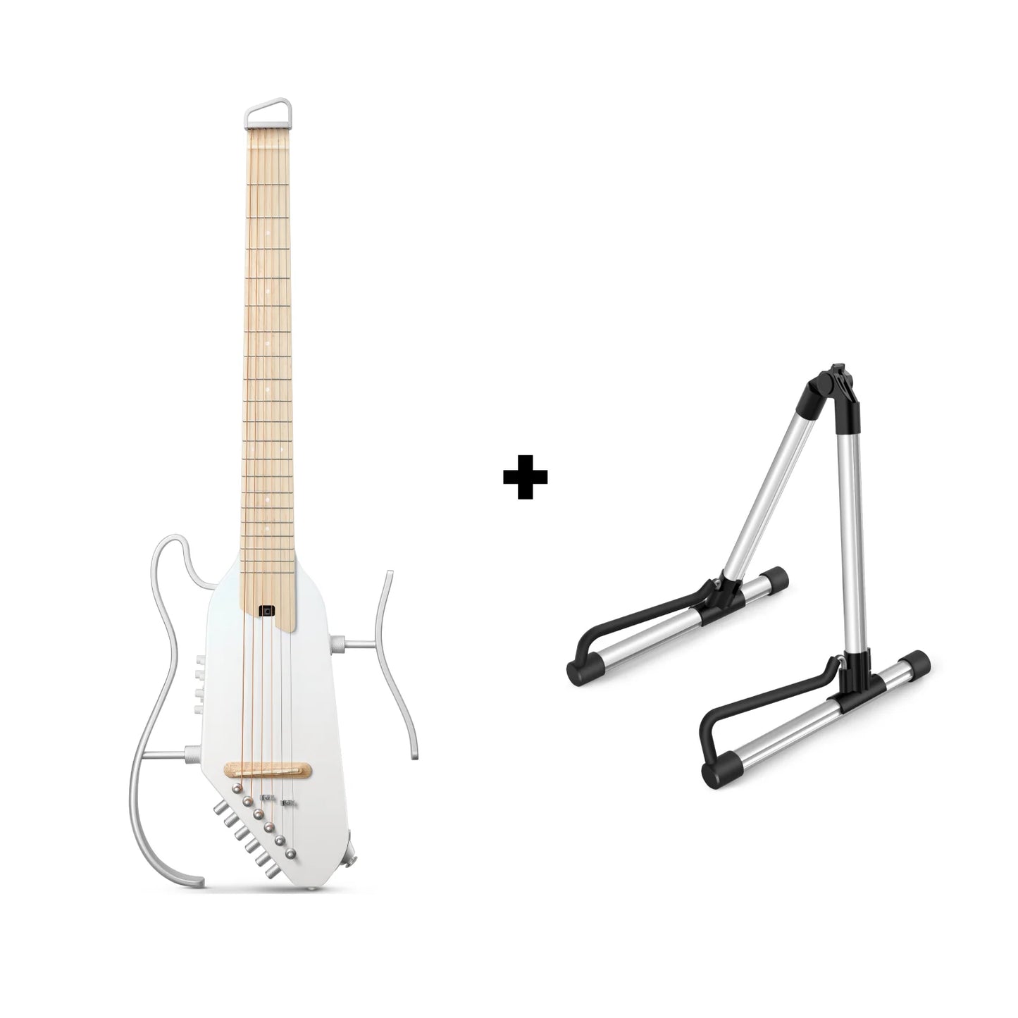 HUSH™ I PRO Acoustic-Electric Travel Guitar Kit with Sound Effects
