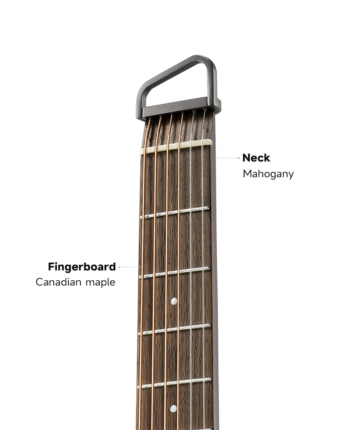 HUSH™ I PRO Acoustic-Electric Travel Guitar Kit with Sound Effects