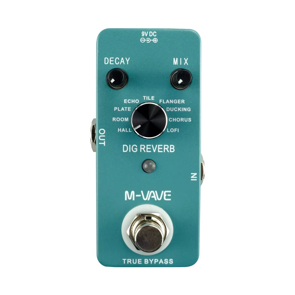 Cube Baby for Electric Guitar/Bass/Acoustic Guitar,Dig Series Reverb Delay Effect Pedal True Bypass Pedal