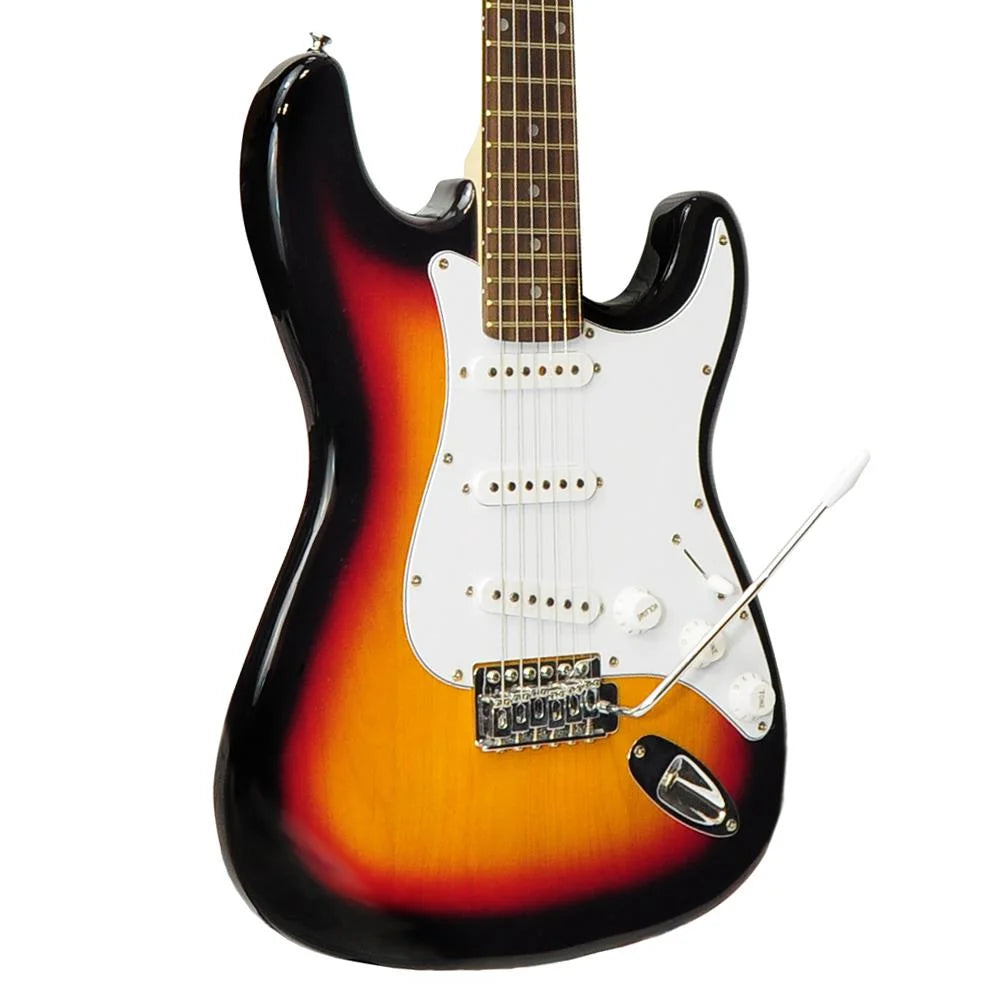PEGKT15SB - Beginners Electric Guitar Kit, Includes Amplifier & Accessories (Sunburst)