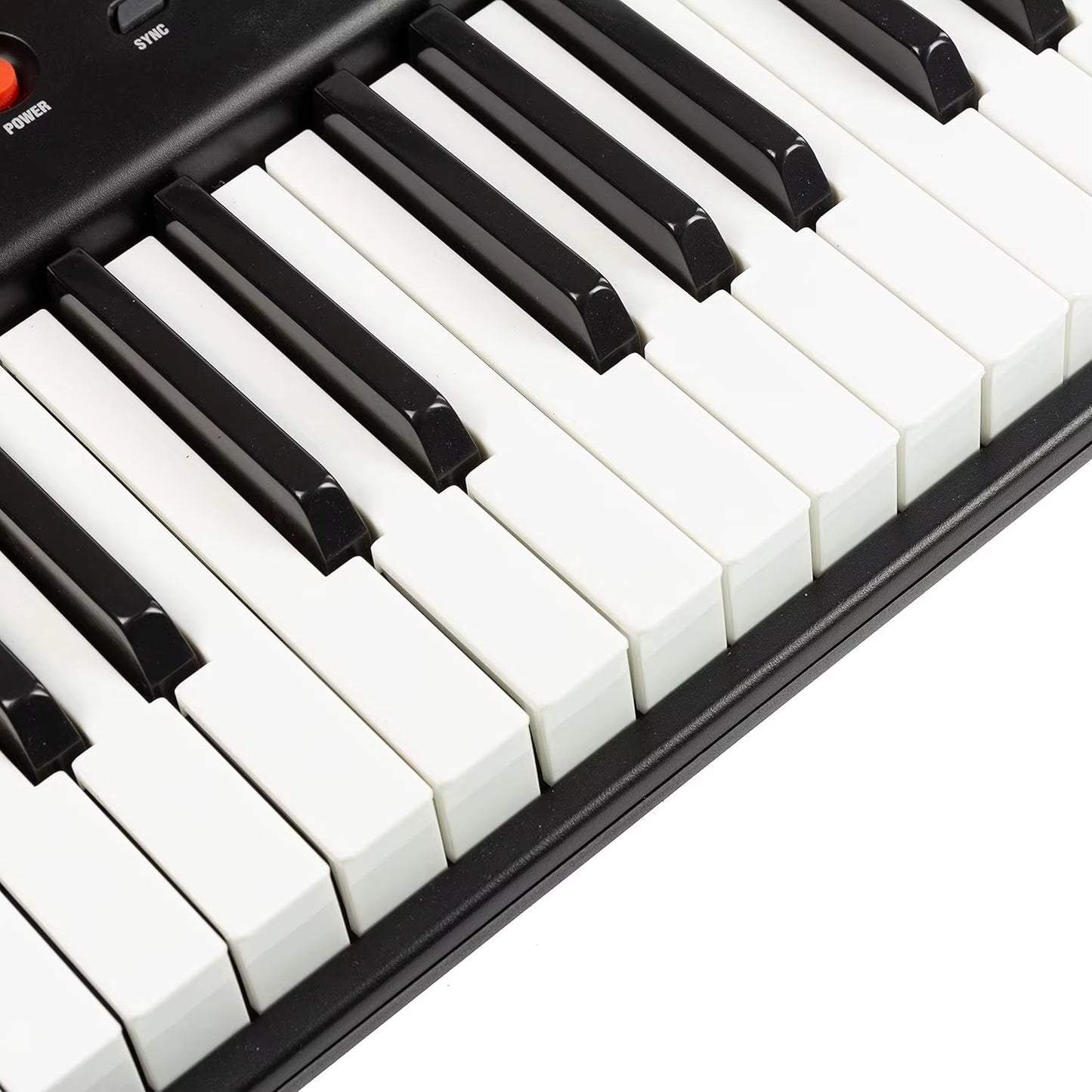 54 Key Keyboard Piano Portable with Power Supply,Sheet Music Stand,Piano Note Stickers & Simply Piano Lessons-Rj654