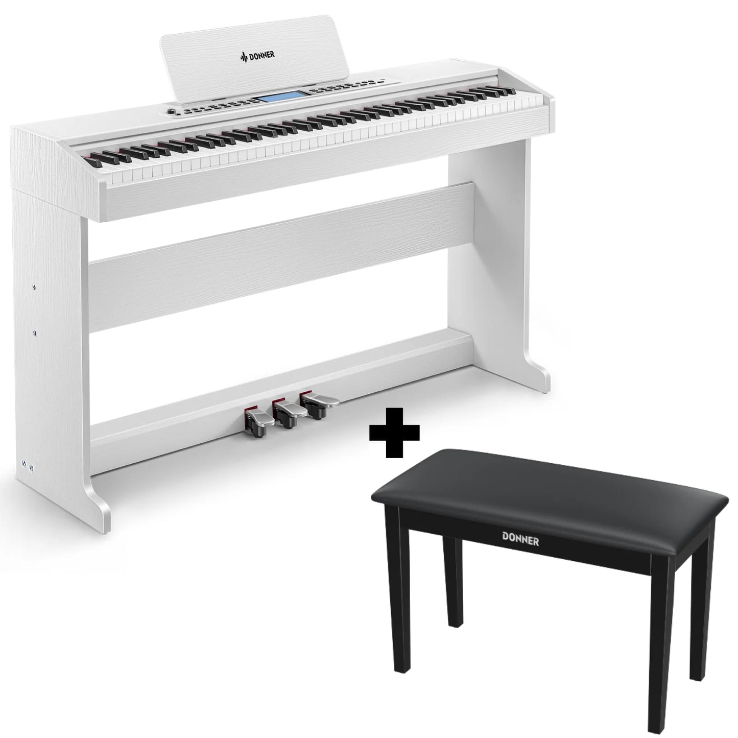 DDP-95 88 Key Weighted Upright Digital Piano for Beginners with 4.3" LCD