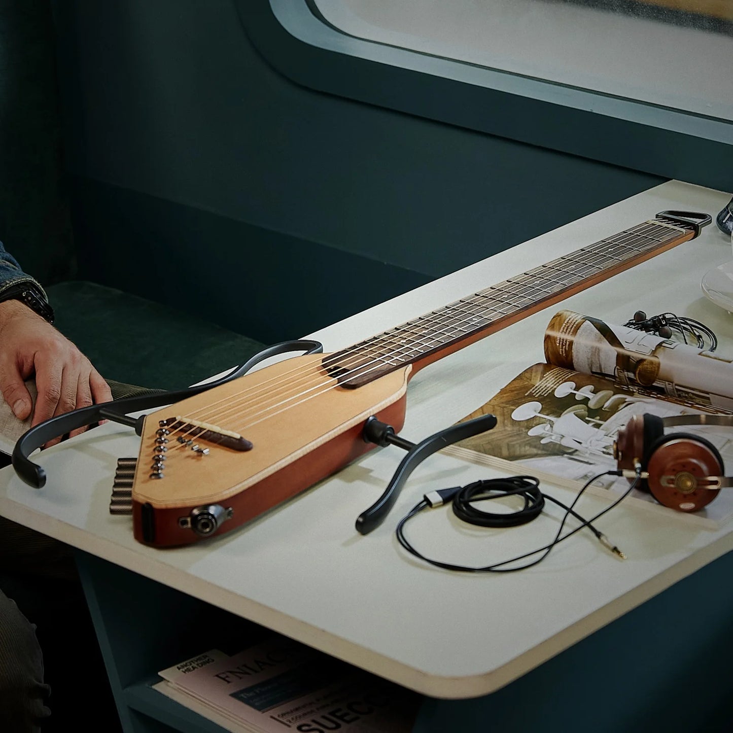 HUSH™ I PRO Acoustic-Electric Travel Guitar Kit with Sound Effects
