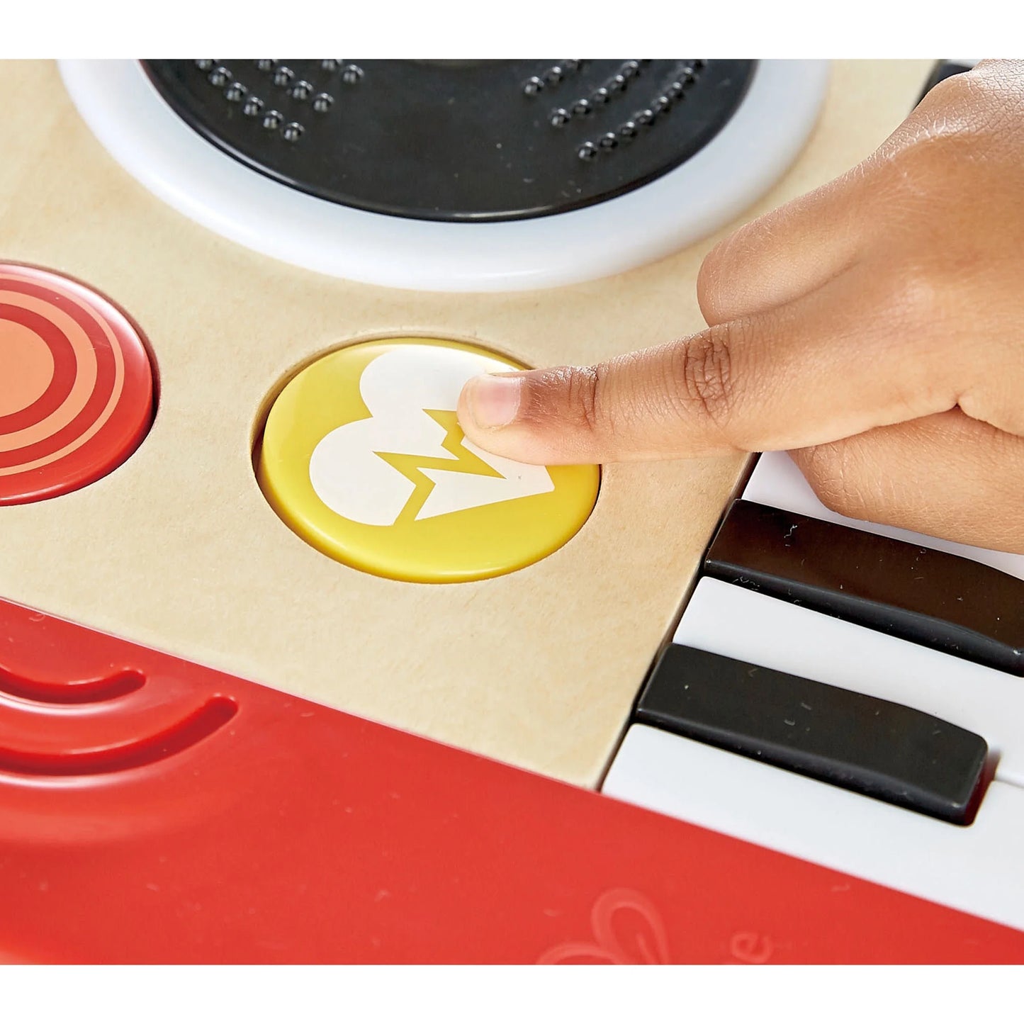 : DJ Mix & Spin Studio - Lights & Sounds Music Toy, 18 Key Keyboard, Sound Effects, Tempo & Scratch, Musical Instrument, Baby-Toddler-Kids Age 1+