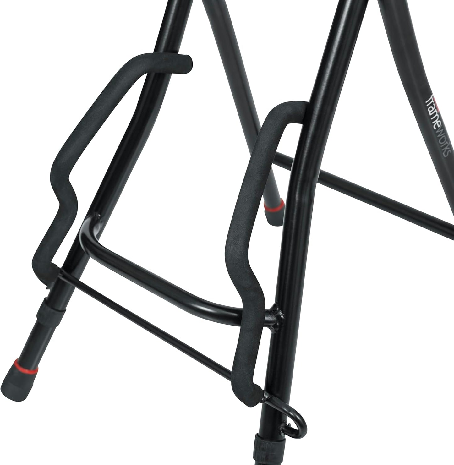 Guitar Seating with Padded Cushion; Ergonomic Backrest and Fold Out with Stand; Holds Both Acoustic and Electric Guitars (GFW-GTR-SEAT)