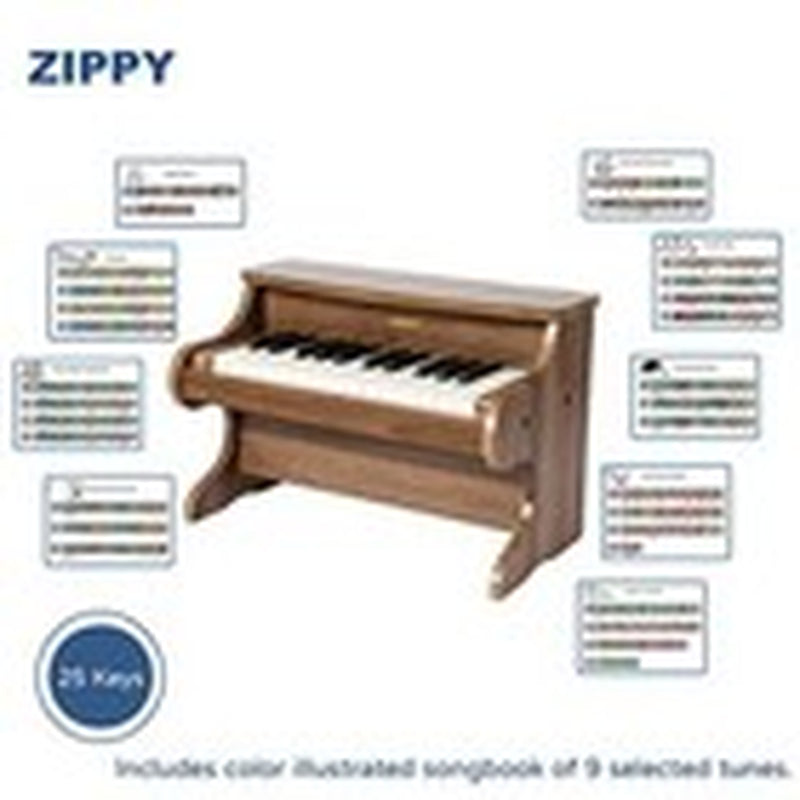 Kids Piano Keyboard, 25 Keys Digital Piano for Kids, Mini Music Walnut