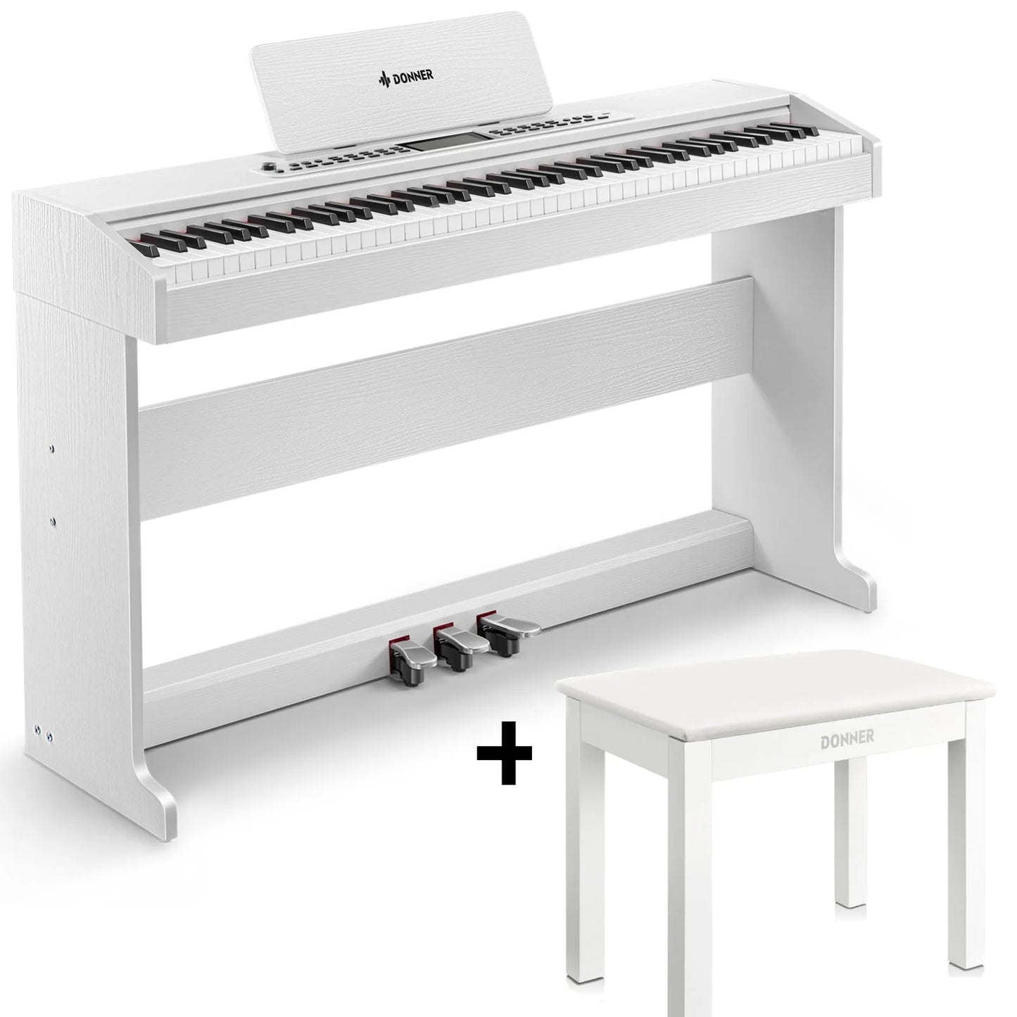 DDP-95 88 Key Weighted Upright Digital Piano for Beginners with 4.3" LCD
