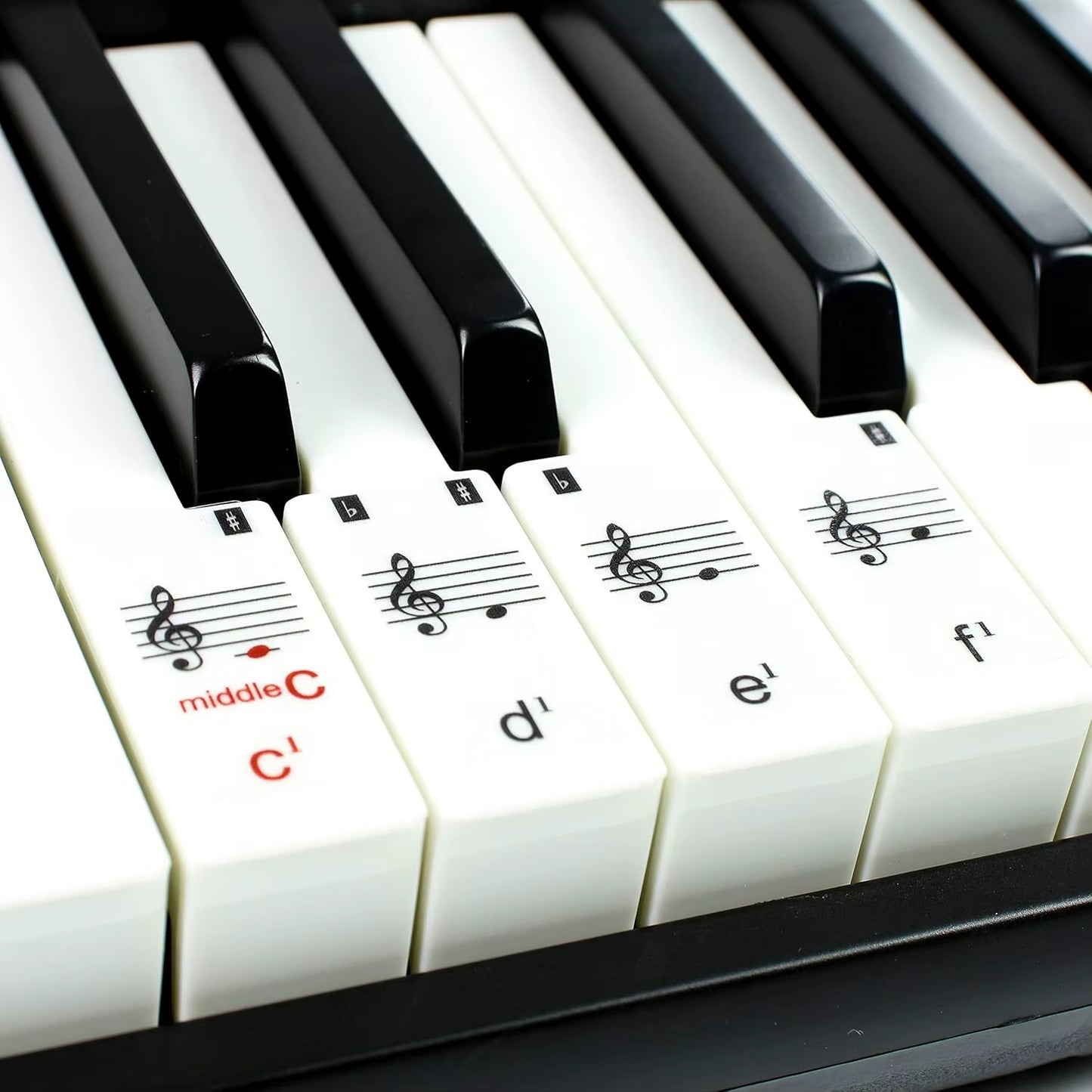 54 Key Keyboard Piano Portable with Power Supply,Sheet Music Stand,Piano Note Stickers & Simply Piano Lessons-Rj654