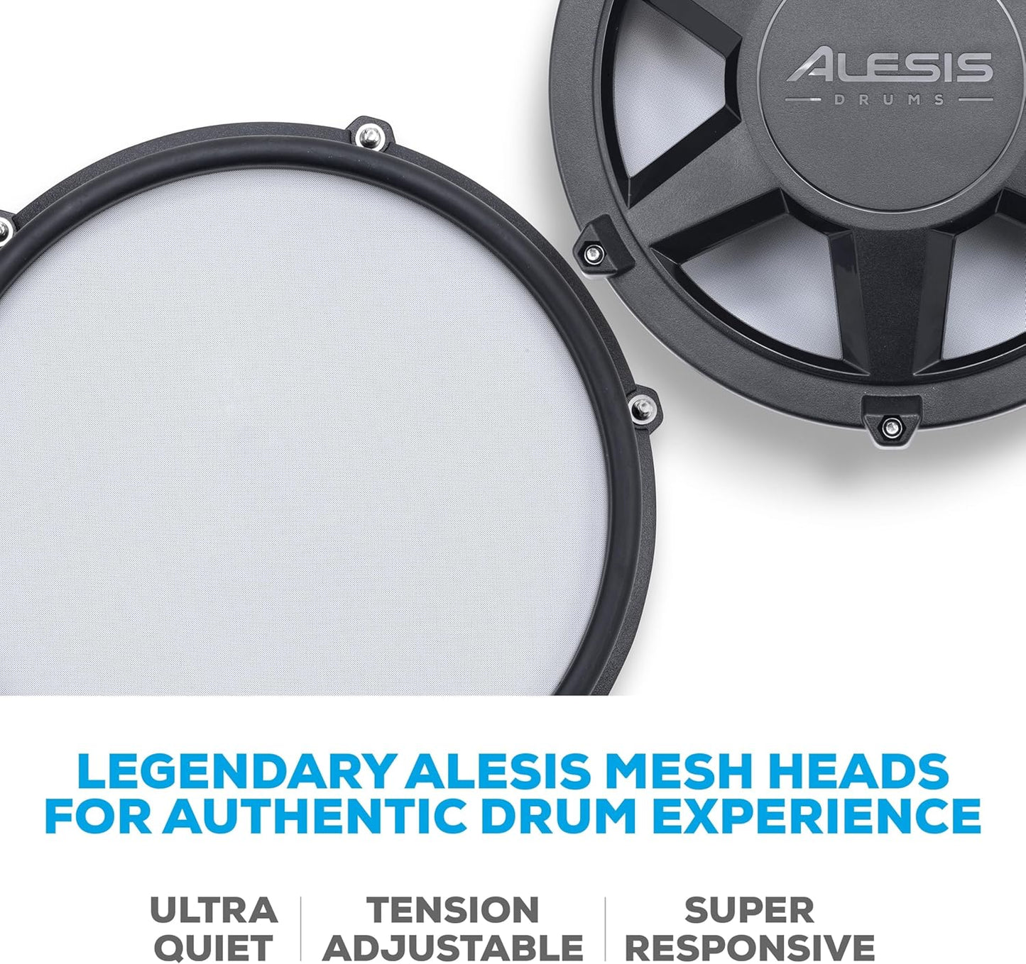 Alesis Nitro Max Electric Drum Kit – Mesh Pads, USB MIDI, 440+ Sounds, Bluetooth