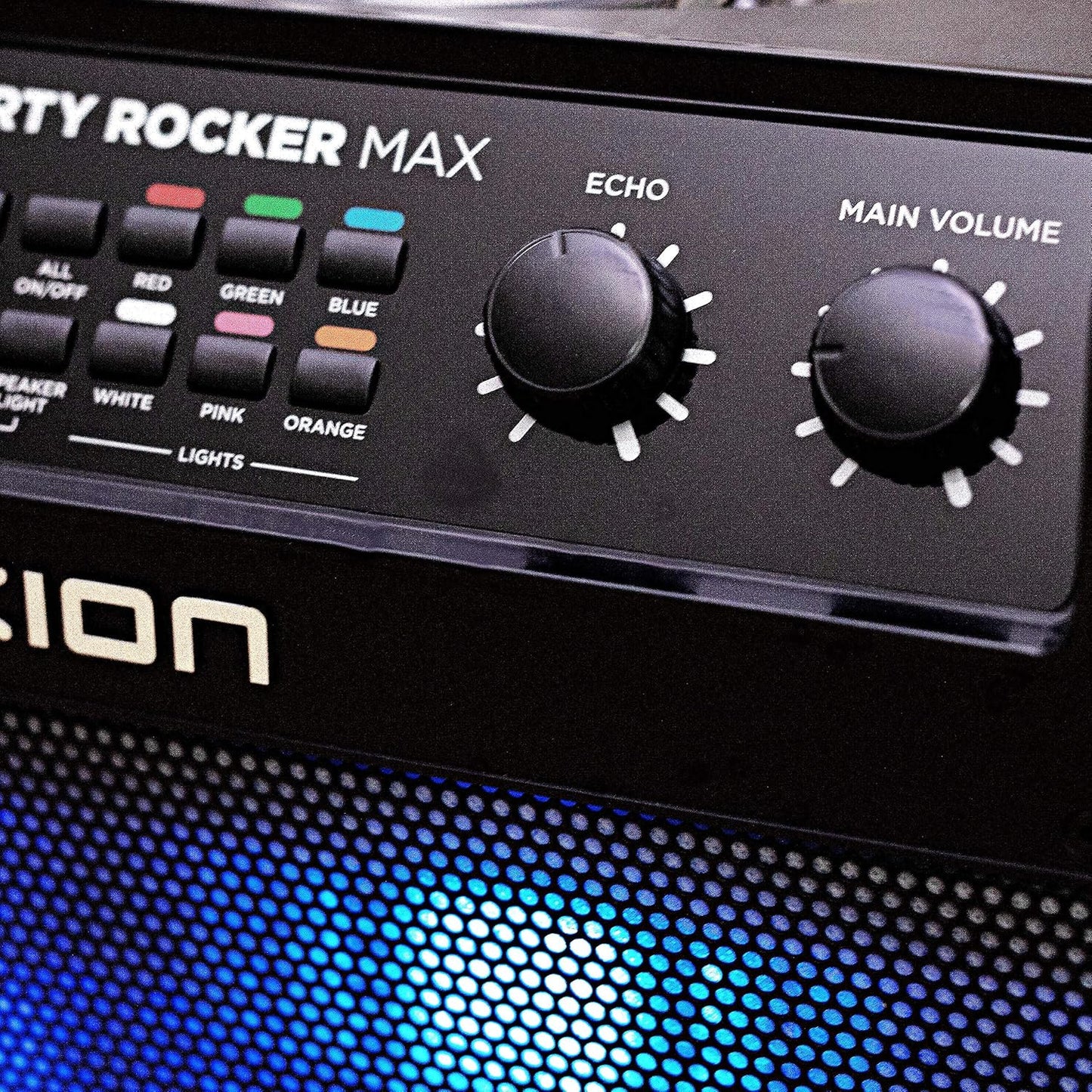 Audio Party Rocker Max - 100W Portable Wireless Bluetooth Speaker and Karaoke Centre with Rechargeable Battery, Party Light Display and Microphone
