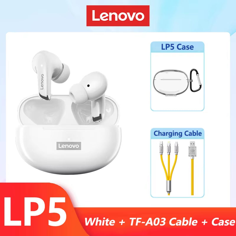 100% Original LP5 Wireless Bluetooth Earbuds Hifi Music Earphone with Mic Headphones Sports Waterproof Headset 2022 New