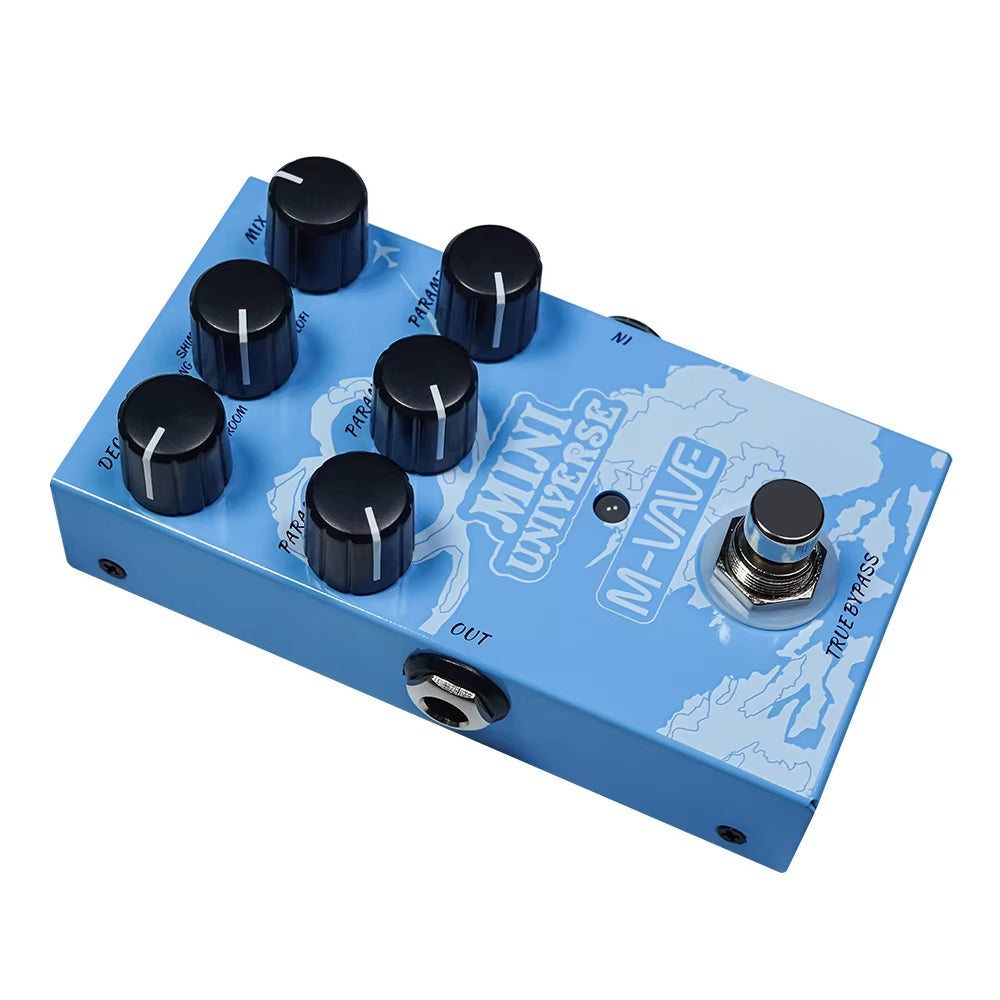 M-Vave Mini Universe Digital Reverb Pedal 9 Reverb Effects Room/Shimmer/Lofi/Spring Reveb Effect Pedals Guitar Pedal