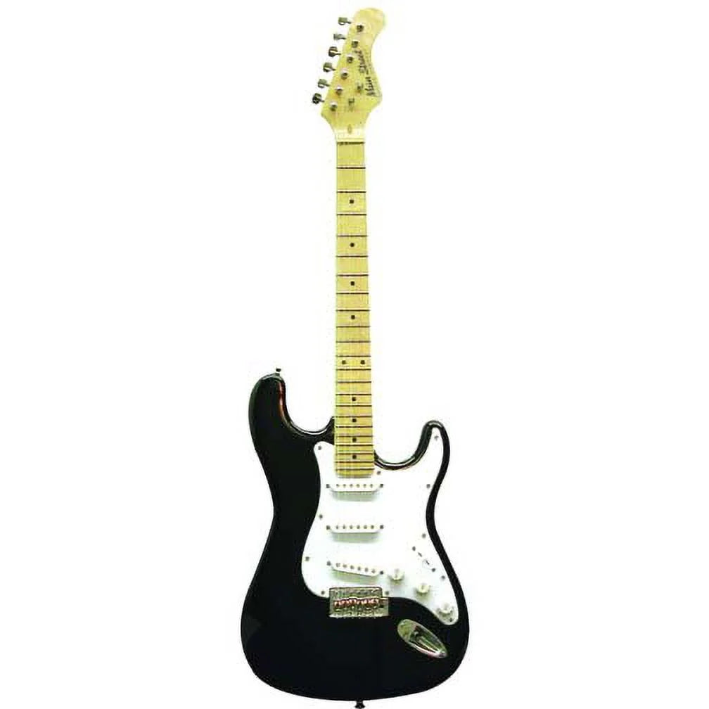 MEDCBK Double Cutaway Electric Guitar with High-Gloss Black Finish