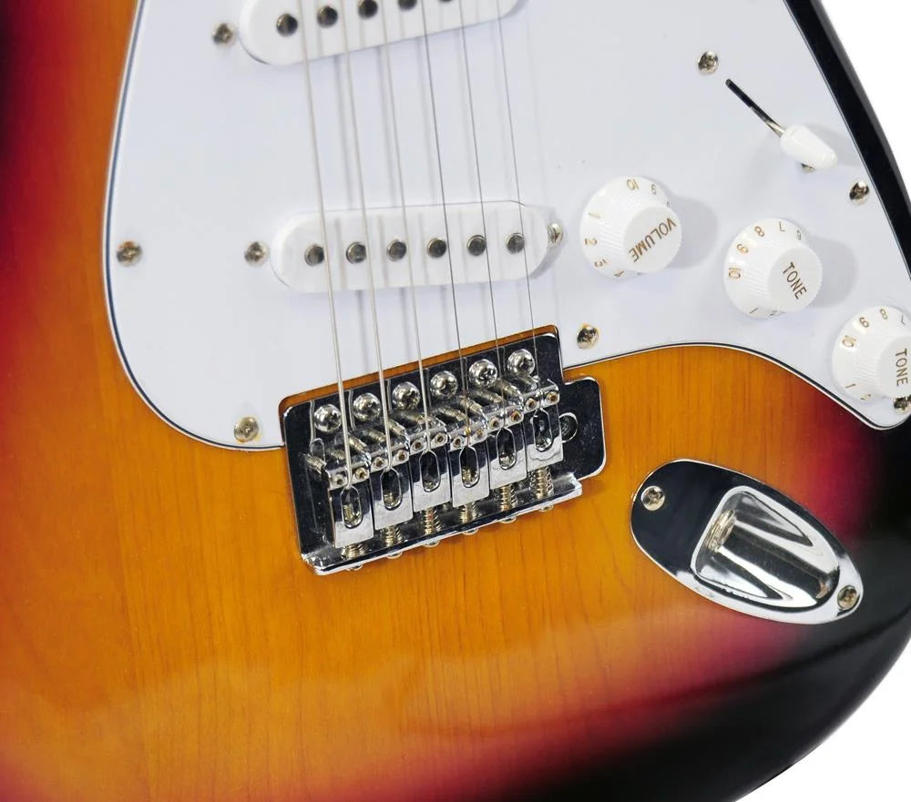 PEGKT15SB - Beginners Electric Guitar Kit, Includes Amplifier & Accessories (Sunburst)