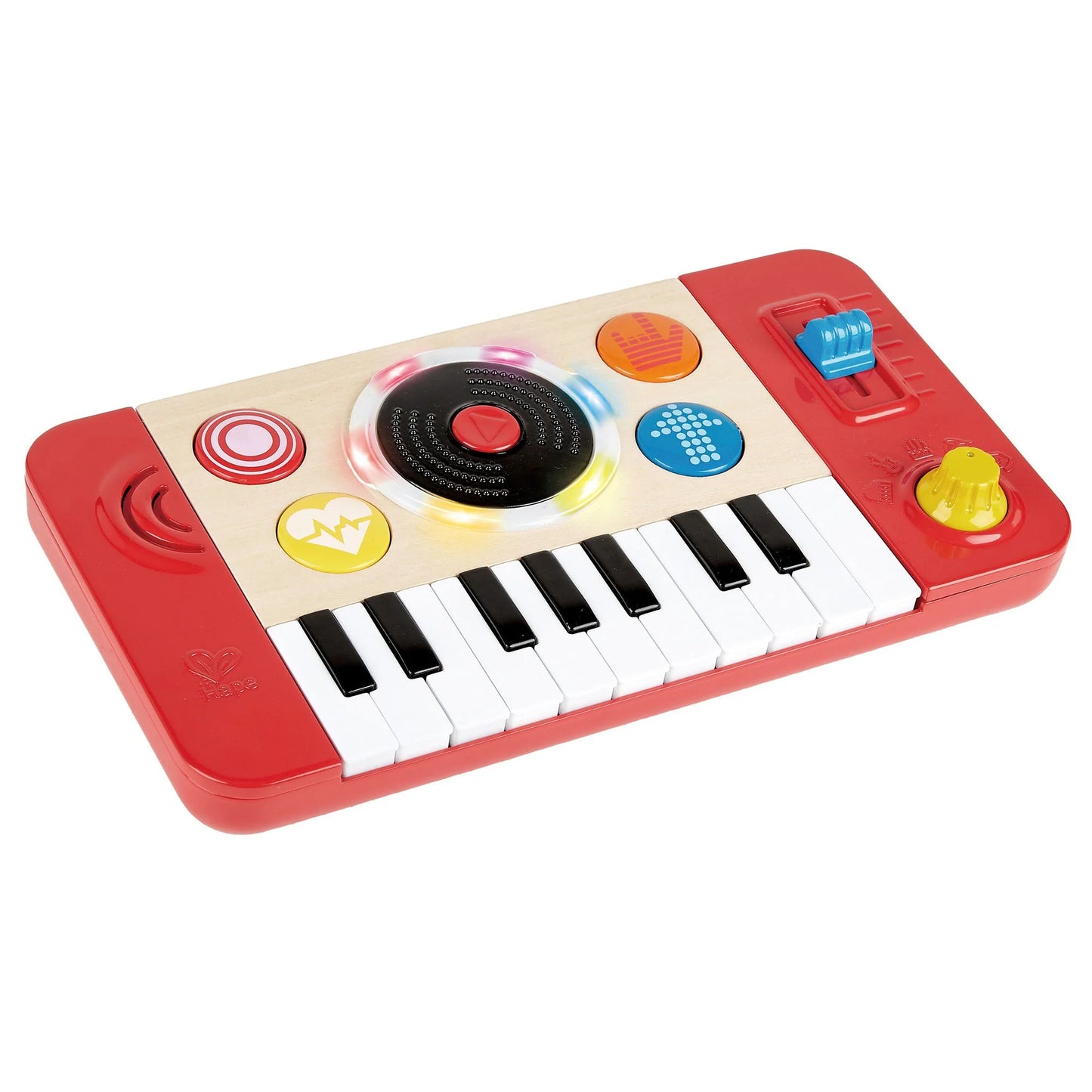 : DJ Mix & Spin Studio - Lights & Sounds Music Toy, 18 Key Keyboard, Sound Effects, Tempo & Scratch, Musical Instrument, Baby-Toddler-Kids Age 1+
