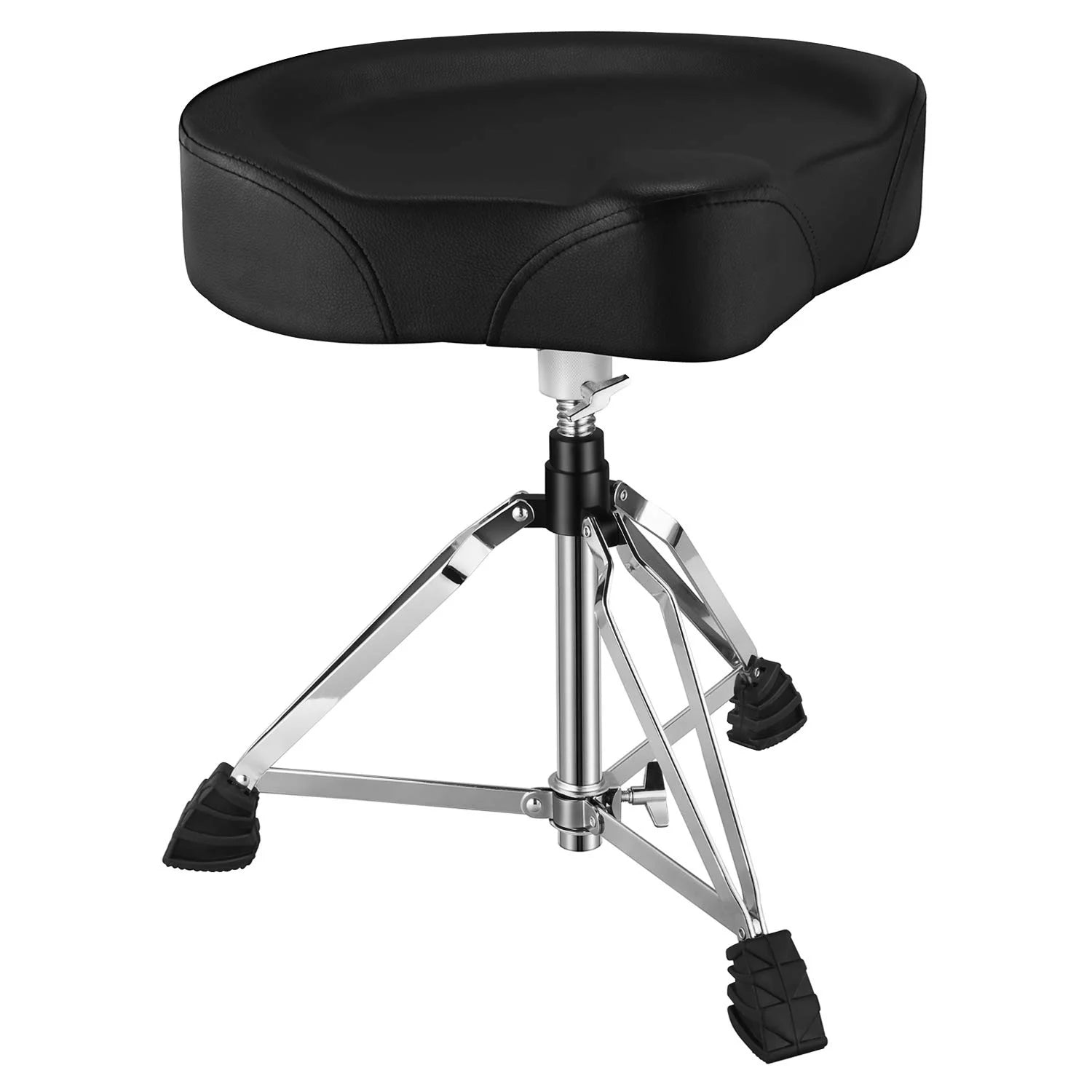 Adjustable Drum Throne Padded Stool Motorcycle Style Drum Chair for Music Show