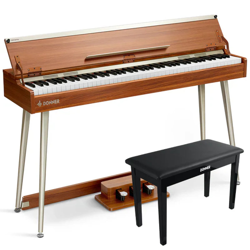 DDP-80 plus 88 Key Weighted Wooden Upright Digital Piano with Semi-Open Cover