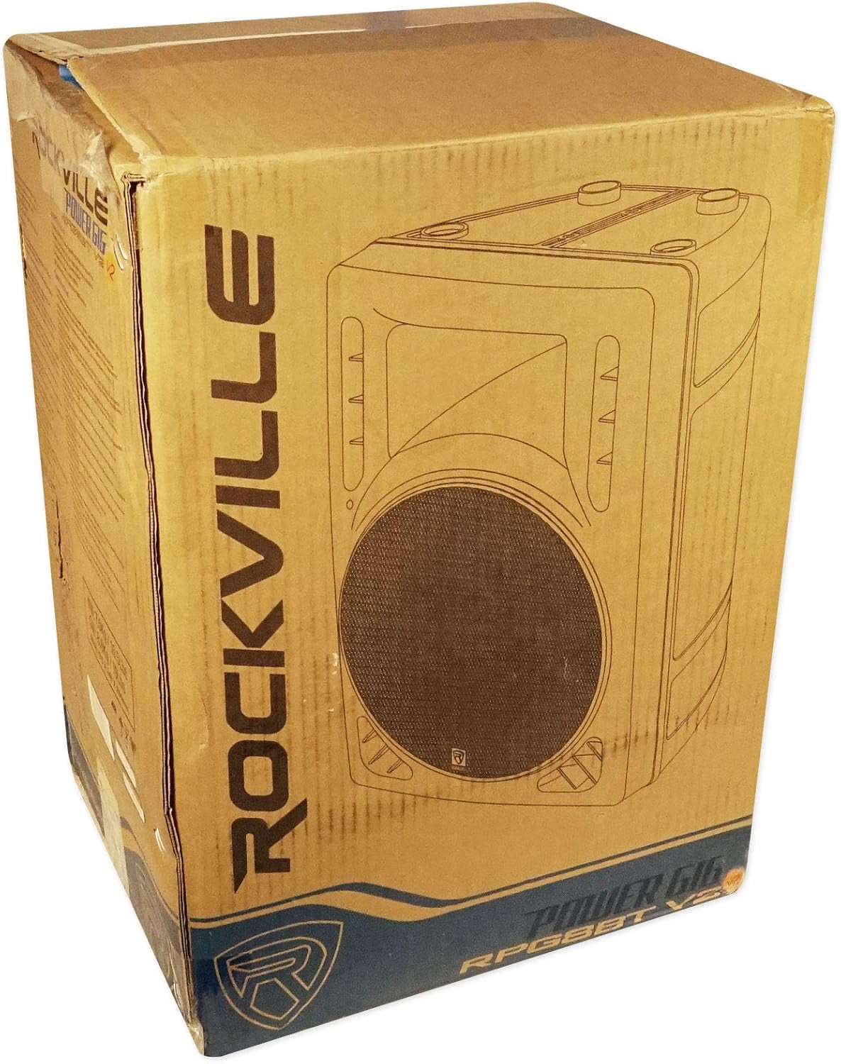 RPG8BT V2 8" Powered 400W DJ PA Speaker Bluetooth/Wireless/Remote/Eq, Black