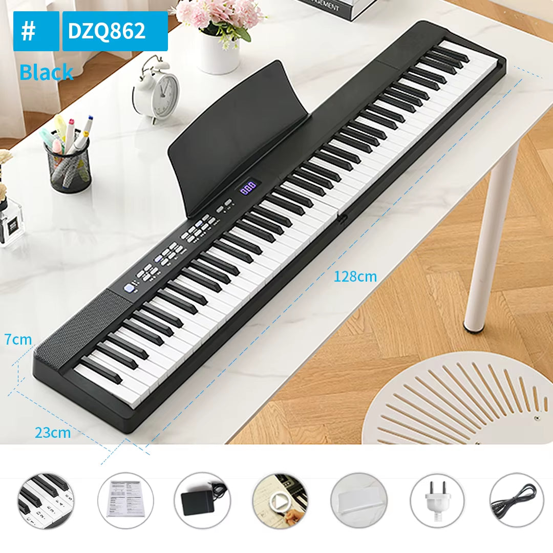 Foldable Musical Keyboard Professional Midi Controller Electronic Piano Music Synthesizer Digital 88 Keys Organ Instruments