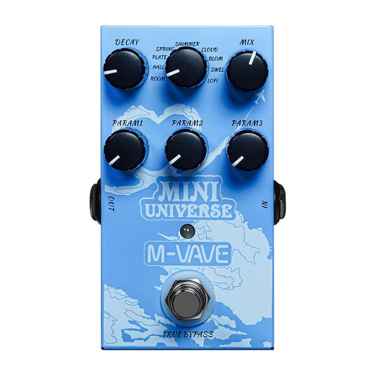 M-Vave Mini Universe Digital Reverb Pedal 9 Reverb Effects Room/Shimmer/Lofi/Spring Reveb Effect Pedals Guitar Pedal