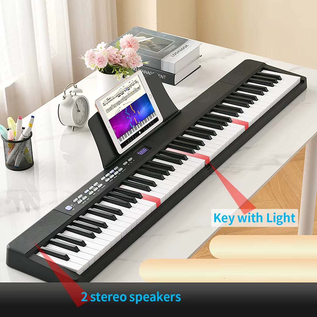 Foldable Musical Keyboard Professional Midi Controller Electronic Piano Music Synthesizer Digital 88 Keys Organ Instruments