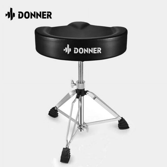 Adjustable Drum Throne Padded Stool Motorcycle Style Drum Chair for Music Show