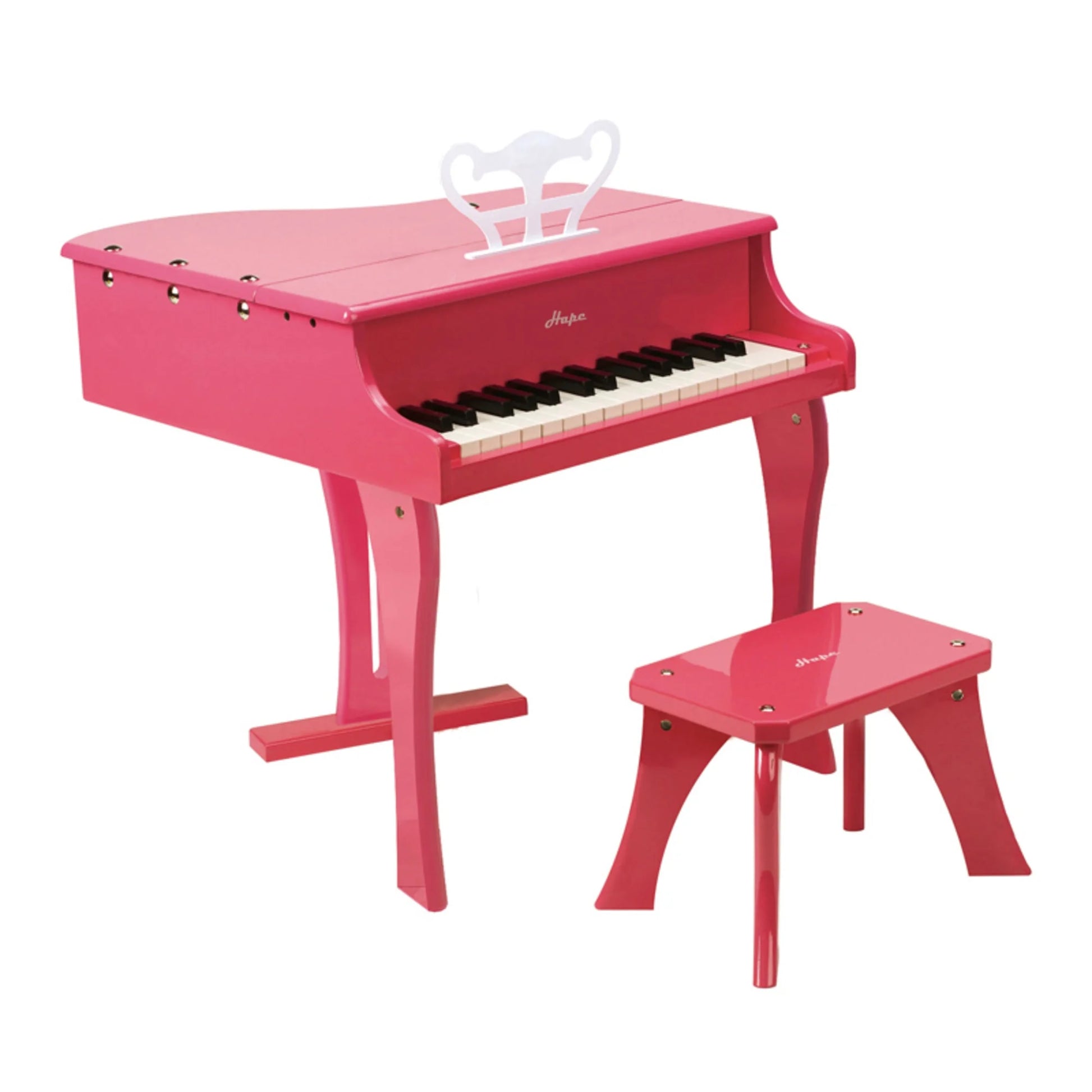 Happy 30 Key Grand Piano with Bench in Pink, Preschool & Kids