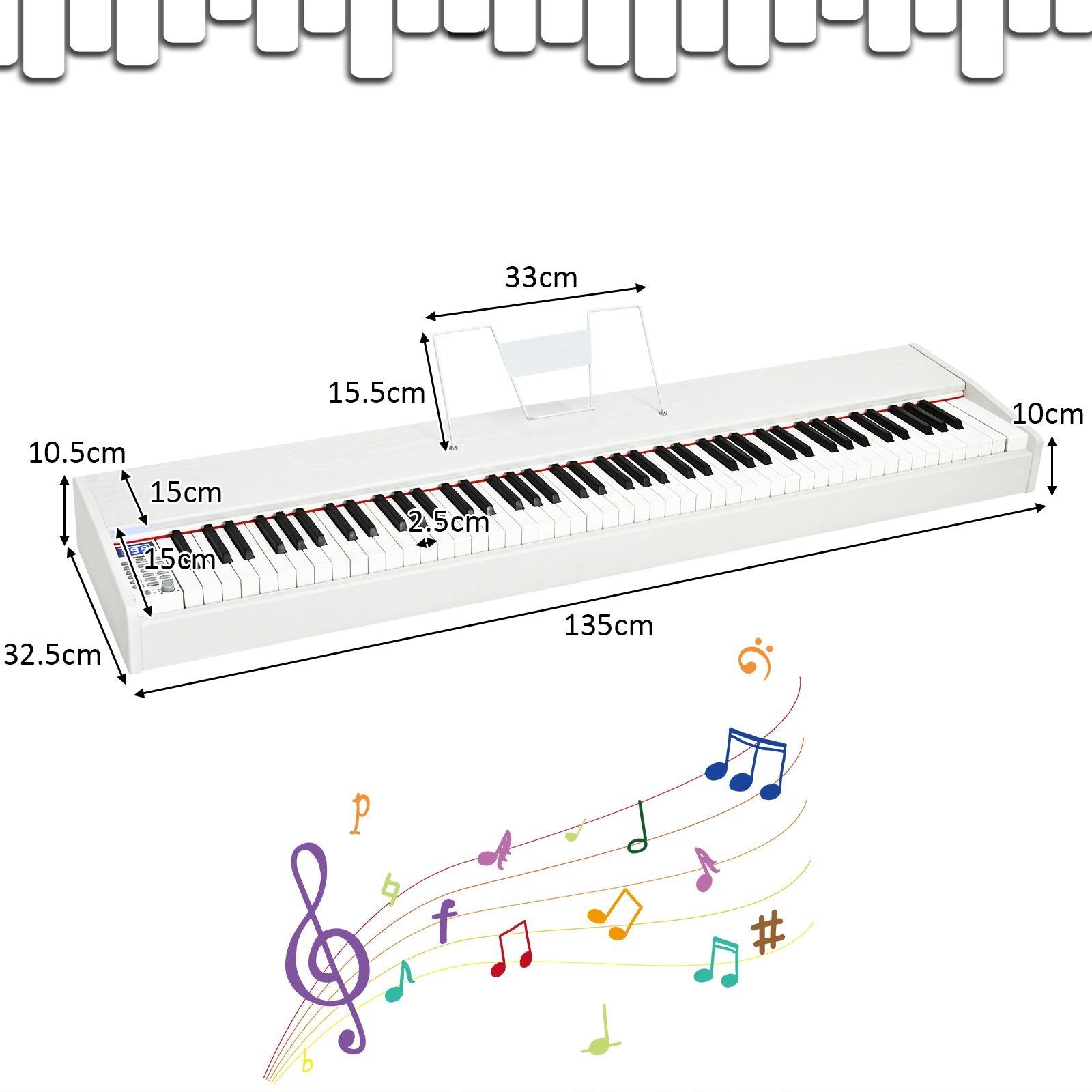 Full Size Weighted 88-Key Digital Piano for Beginner