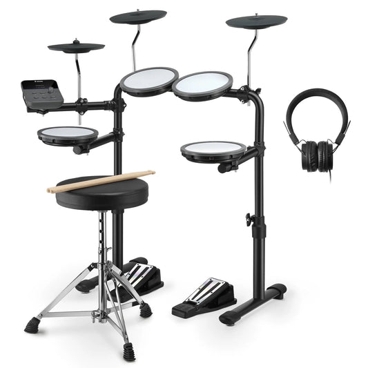 Electric Drum Set for Kids Beginner Christmas Birthday Gift, 68+ Sounds, Quiet Mesh Pad