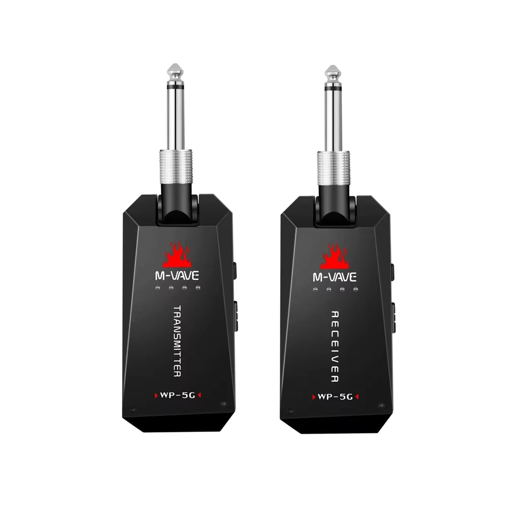 5.8G Wireless Guitar System Support Quick Charger 1100Mah Battery,2.4G Transmitter Receiver Rechargeable UHF Guitar Wireless