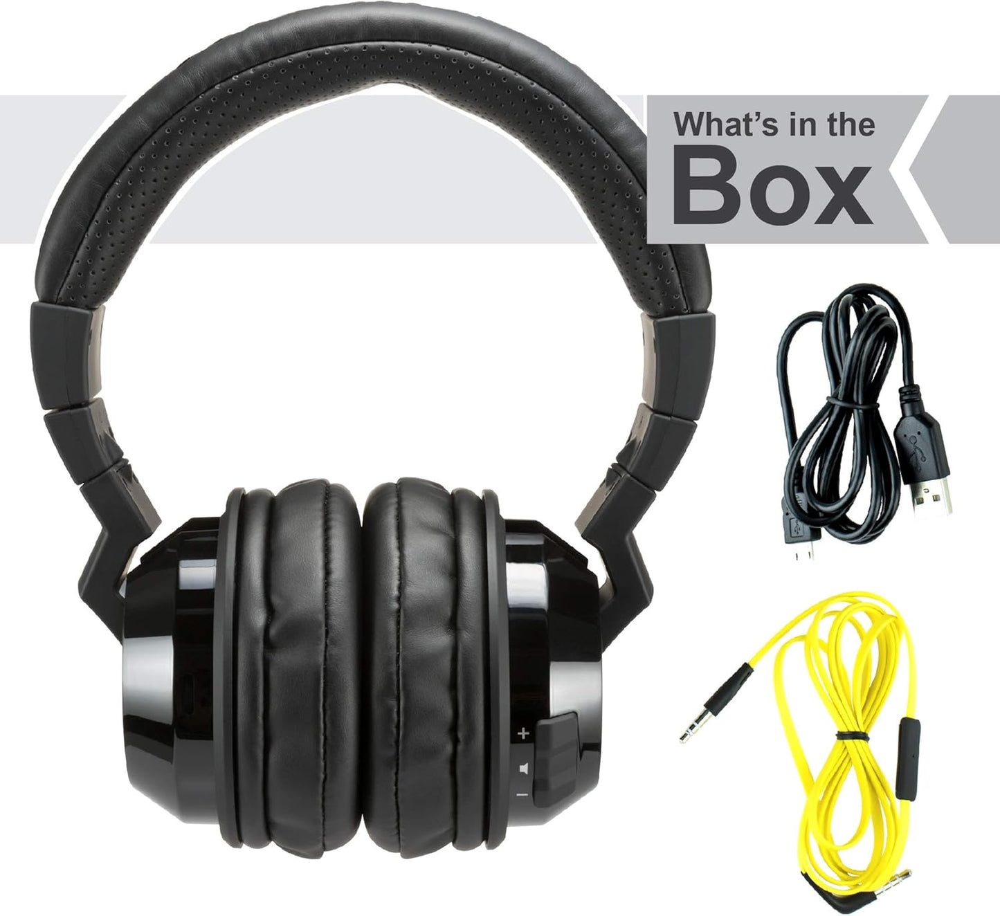 Tabor2 Bluetooth Headphones over the Ear Wireless Earphones with Microphone, Passive Noise Reducing, Soft Comfort Padding, Extra Bass Clear Crisp Treble