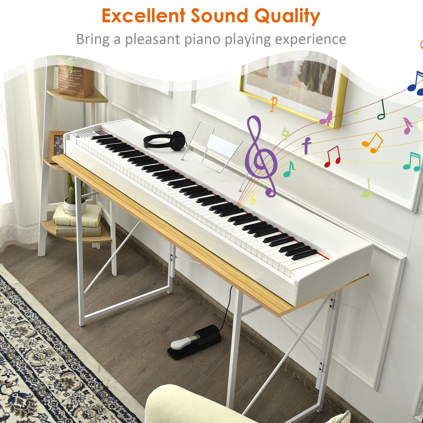 Full Size Weighted 88-Key Digital Piano for Beginner