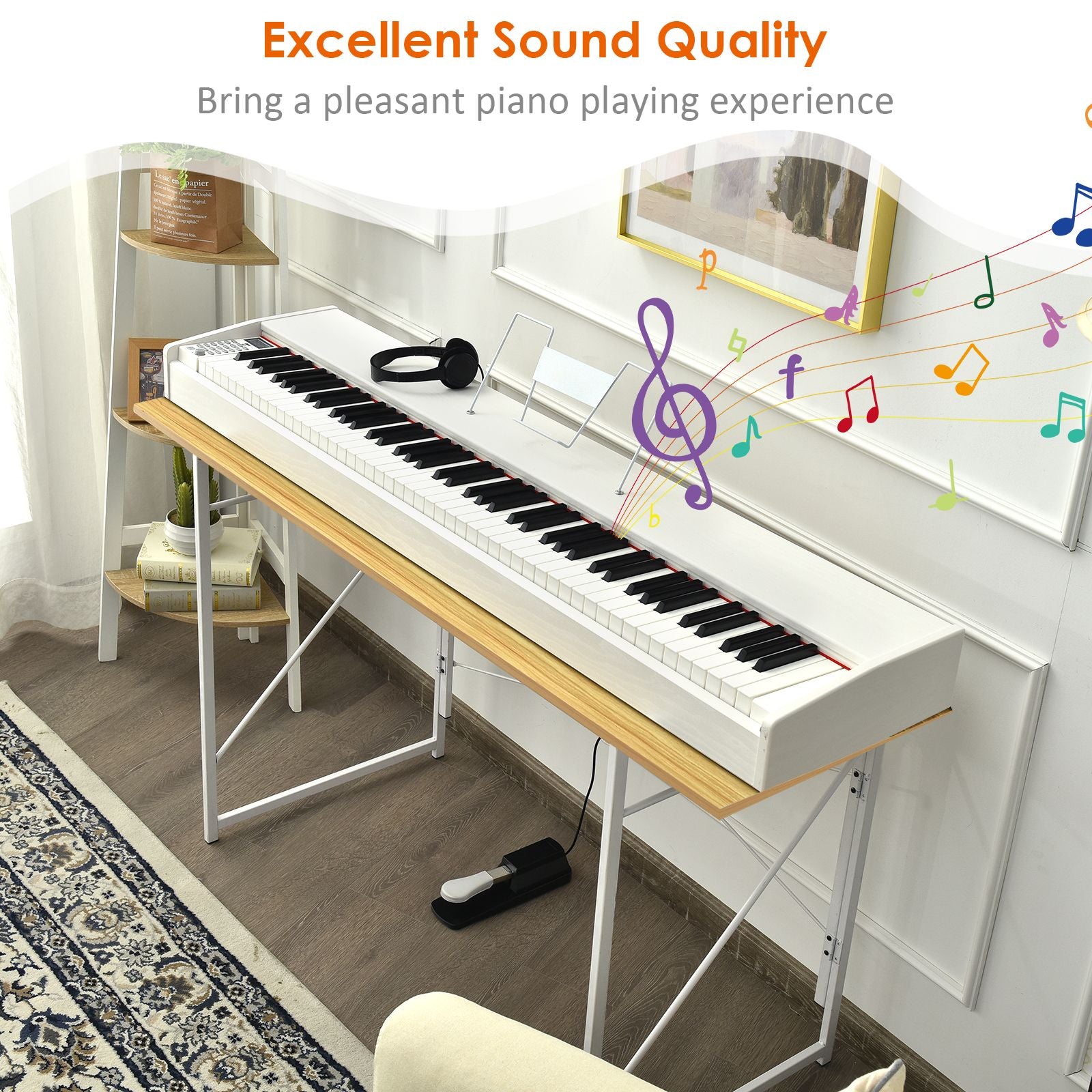 Full Size Weighted 88-Key Digital Piano for Beginner