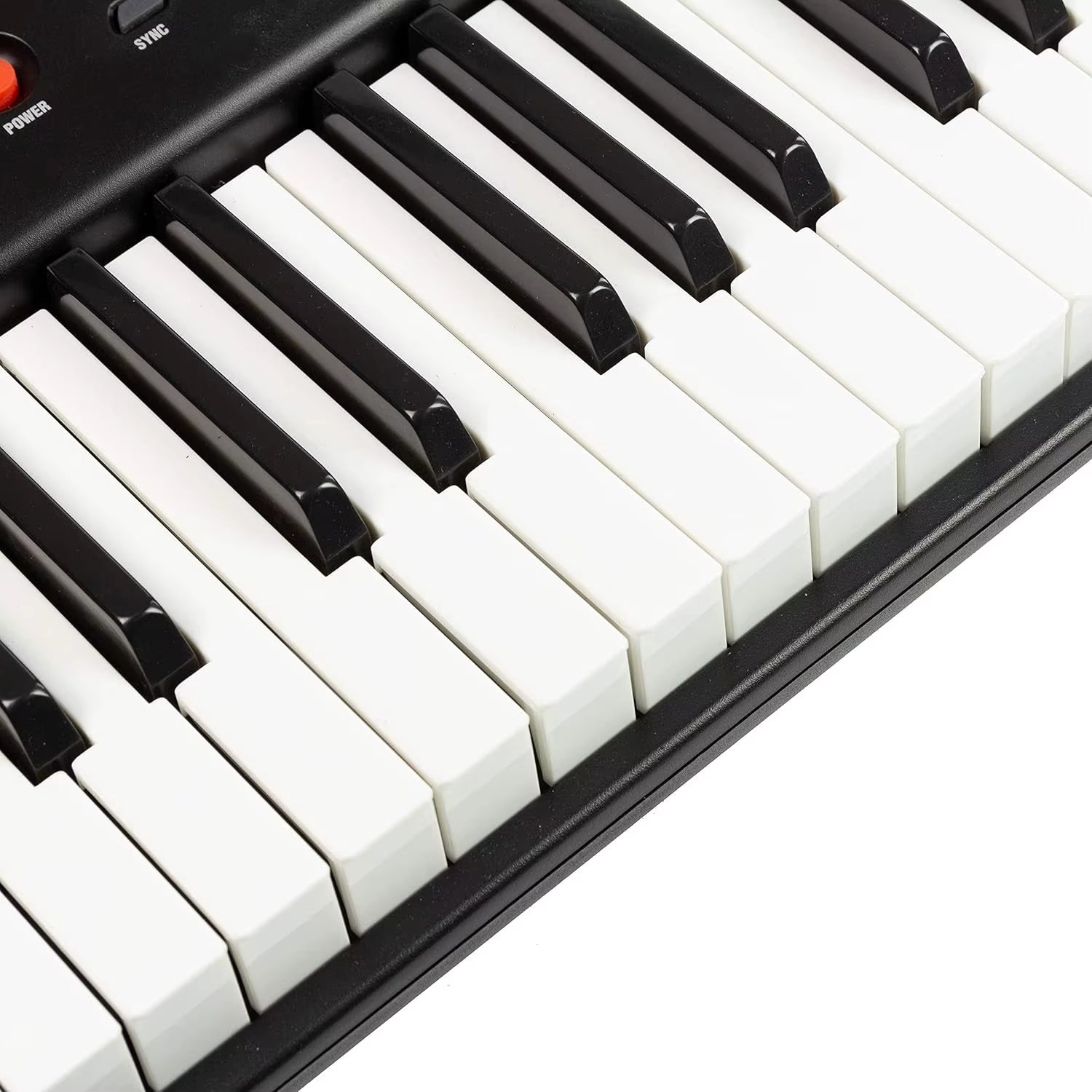 54 Key Keyboard Piano Portable with Power Supply,Sheet Music Stand,Piano Note Stickers & Simply Piano Lessons-Rj654