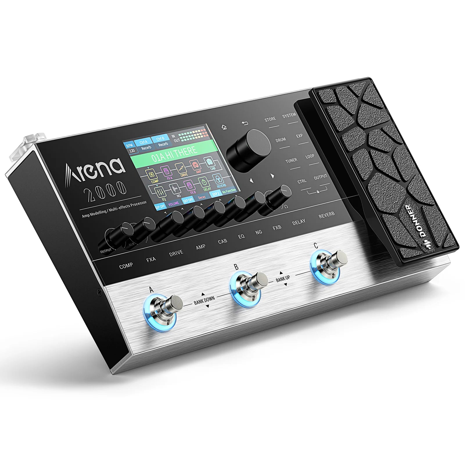 Arena 2000 Multi-Effect Guitar Pedal AMP Modeling Multiple Effects Processor
