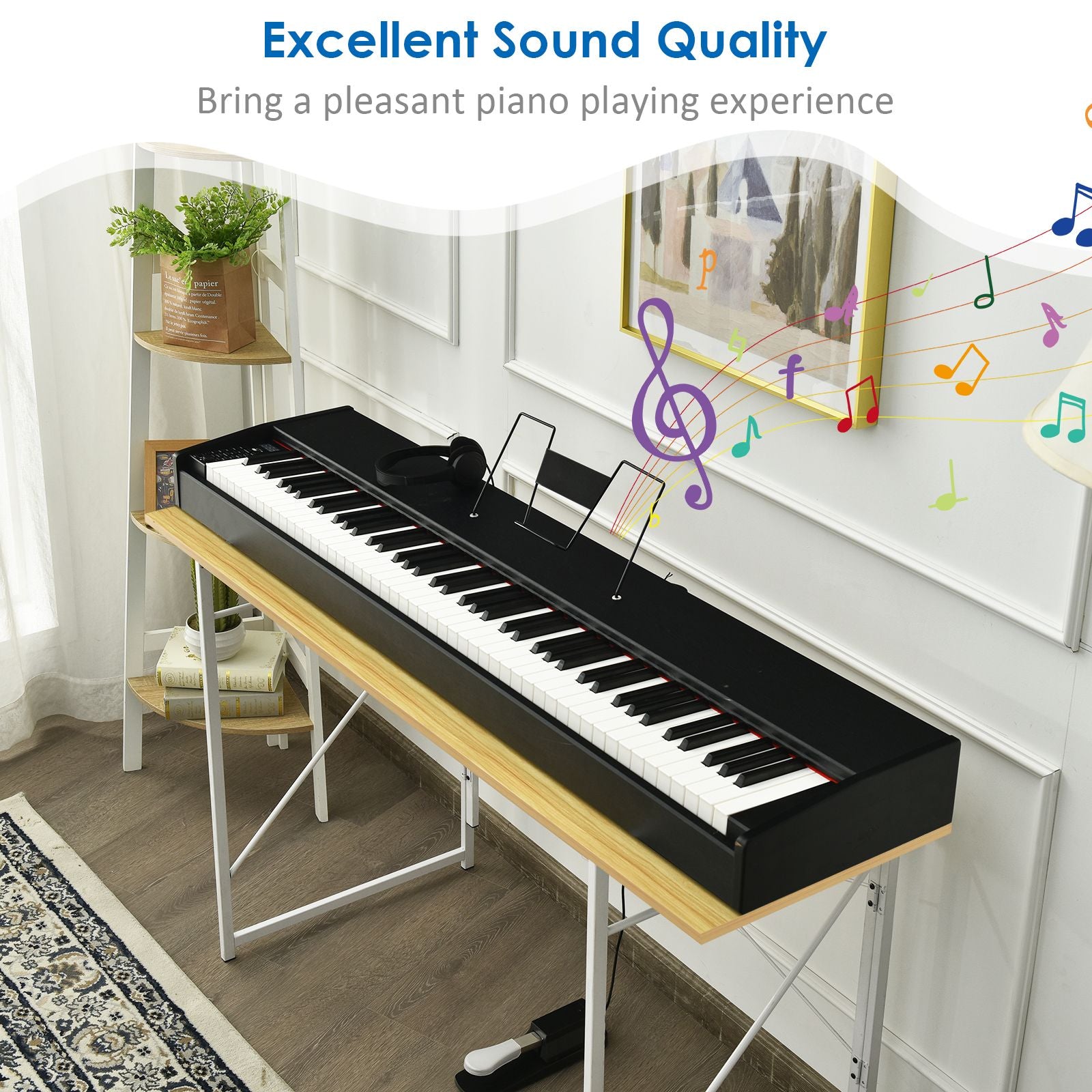 Full Size Weighted 88-Key Digital Piano for Beginner