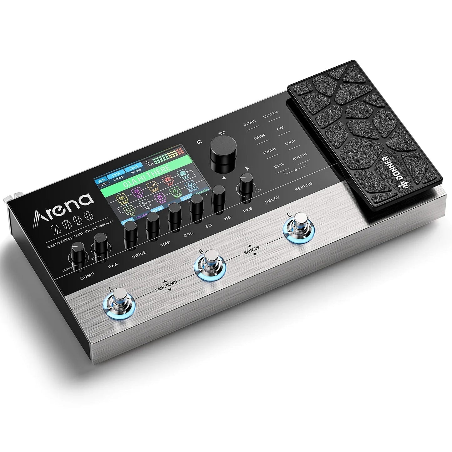 Arena 2000 Multi-Effect Guitar Pedal AMP Modeling Multiple Effects Processor