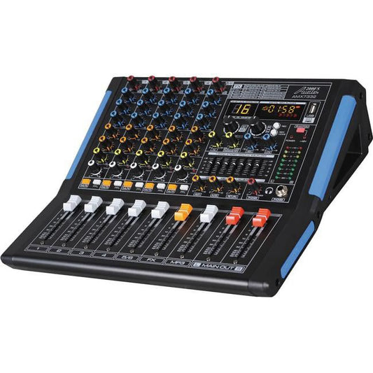 AMX7332- Professional Six-Channel Audio Mixer with USB Interface, Bluetooth, and DSP Sound Effects