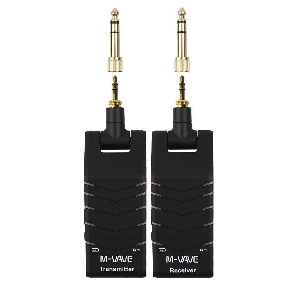 5.8G Wireless Guitar System Support Quick Charger 1100Mah Battery,2.4G Transmitter Receiver Rechargeable UHF Guitar Wireless