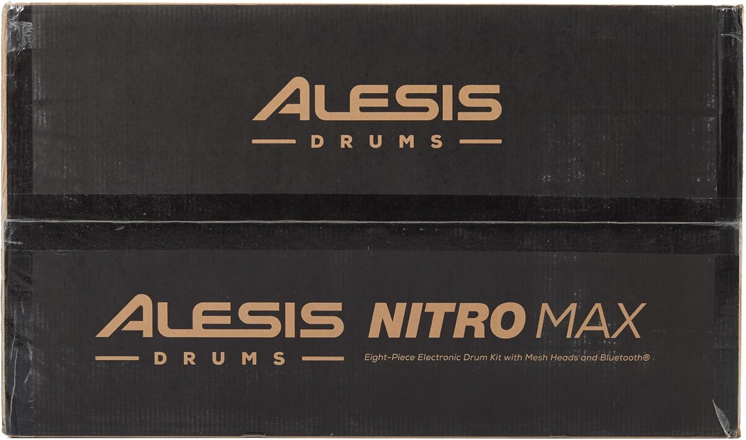 Alesis Nitro Max Electric Drum Kit – Mesh Pads, USB MIDI, 440+ Sounds, Bluetooth